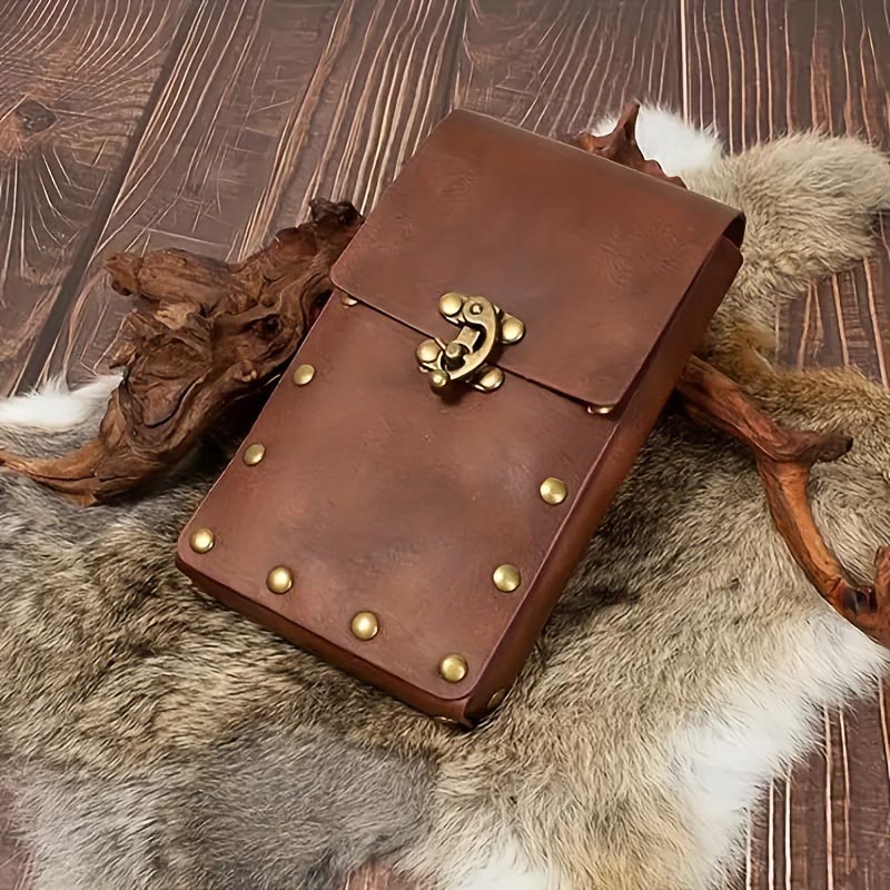 WorldNorse Medieval Belt Pouch Phone Leather Waist Bag - image 4