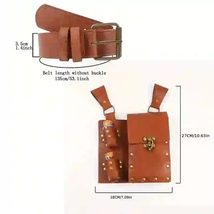 WorldNorse Vintage Potion Bottle Waist Bag & Belt - image 4