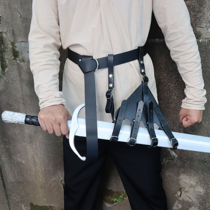 WorldNorse Gothic Pirate Role Play Leathe Sword Belt Sheath - image 3