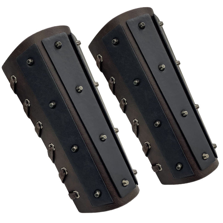 WorldNorse Gothic Rivets Lace Up Arm Bracers - image 7