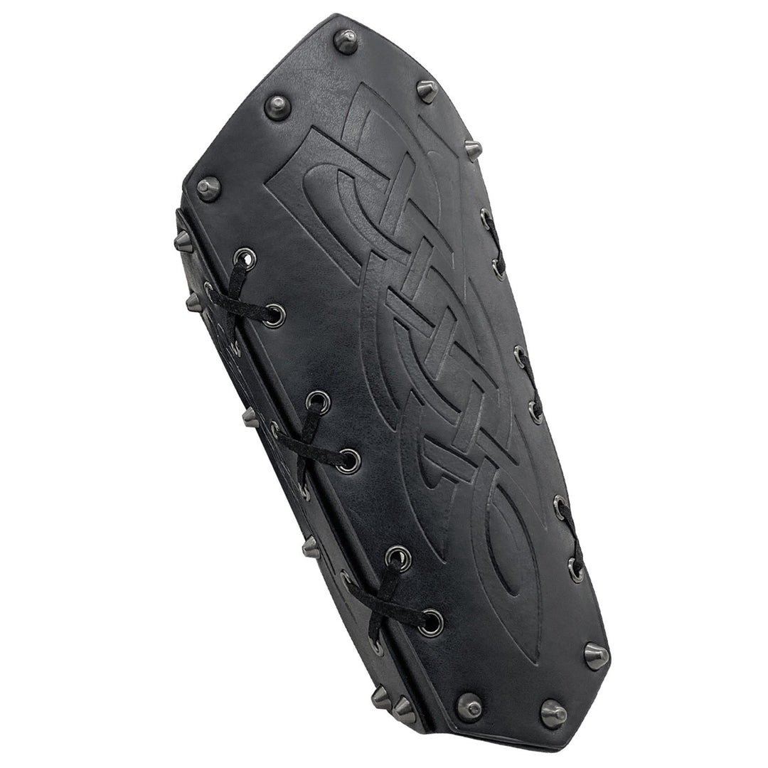 WorldNorse Viking Warrior Bucket Spike Lace Up Arm Bracers - image 9