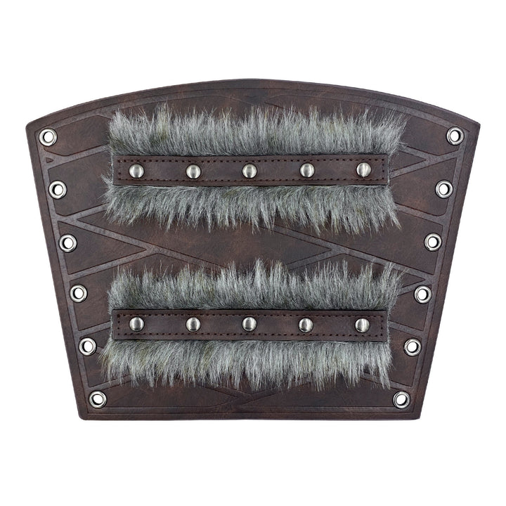 WorldNorse Medieval Knight Double Layer Raw Edge Arm Bracers - image 9