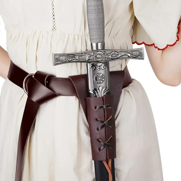 WorldNorse Larp Party Supplies Sword Sheath Belt - Brown - image 0