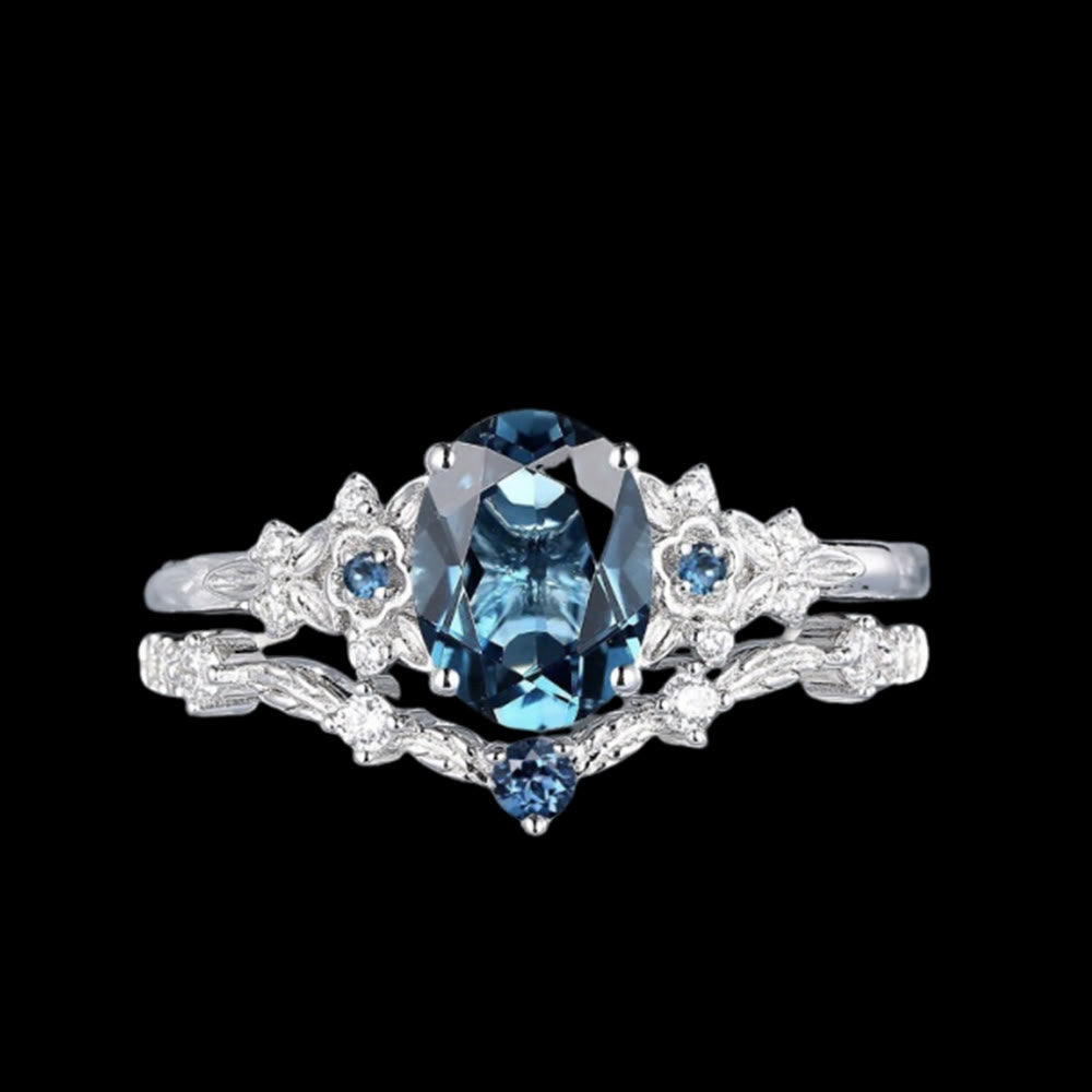 WorldNorse Freyja's Ice And Blossoms Ring Set - UK Size T1/2（US 10） - image 0