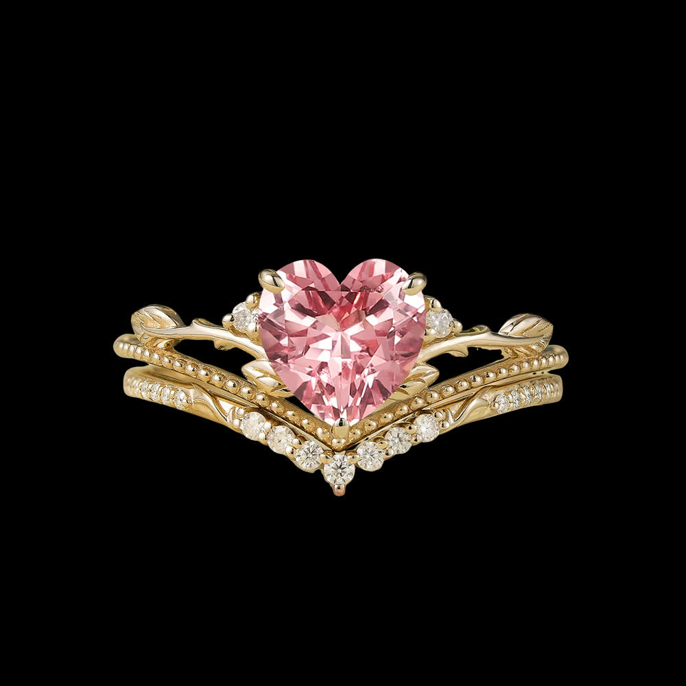 WorldNorse Freya's Heart Leaf Ring - UK Size T1/2（US 10） - image 0