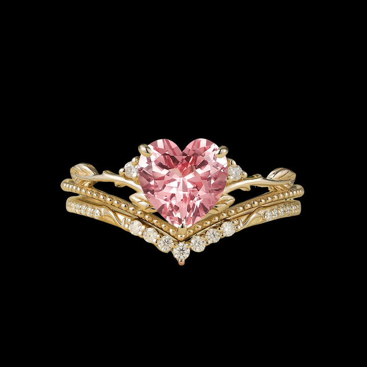 WorldNorse Freya's Heart Leaf Ring - UK Size T1/2（US 10） - image 0