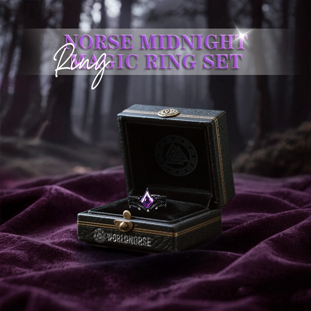 WorldNorse Norse Midnight Magic Ring Set - image 2