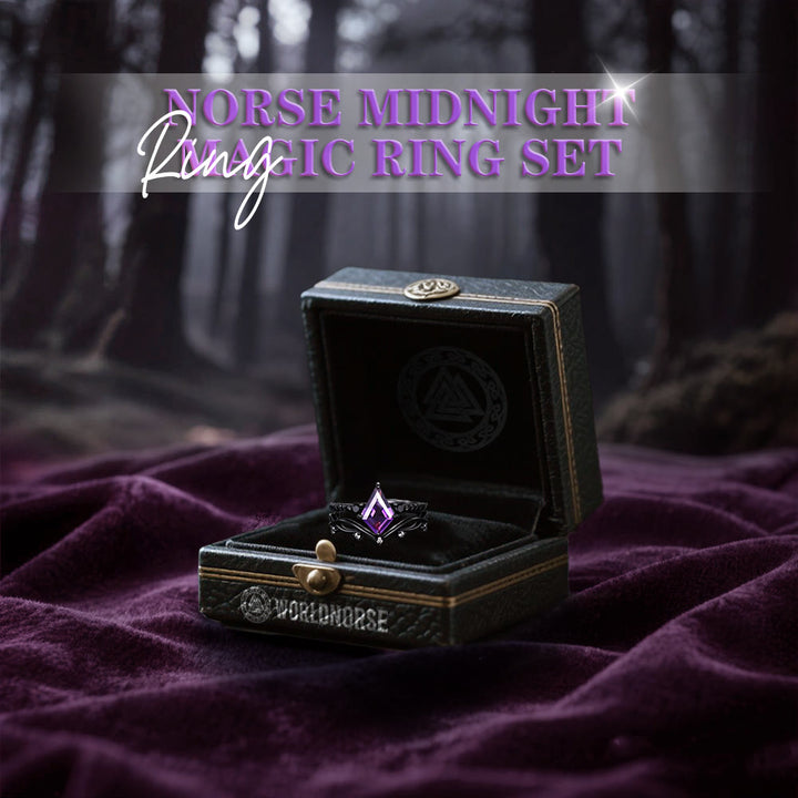 WorldNorse Norse Midnight Magic Ring Set - image 2