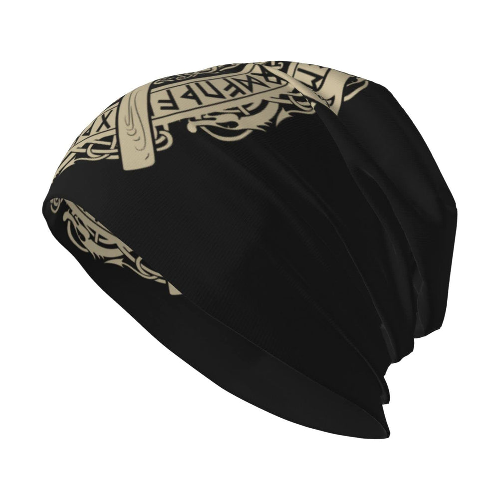WorldNorse Viking Axe Rune Helm Beanie - image 1