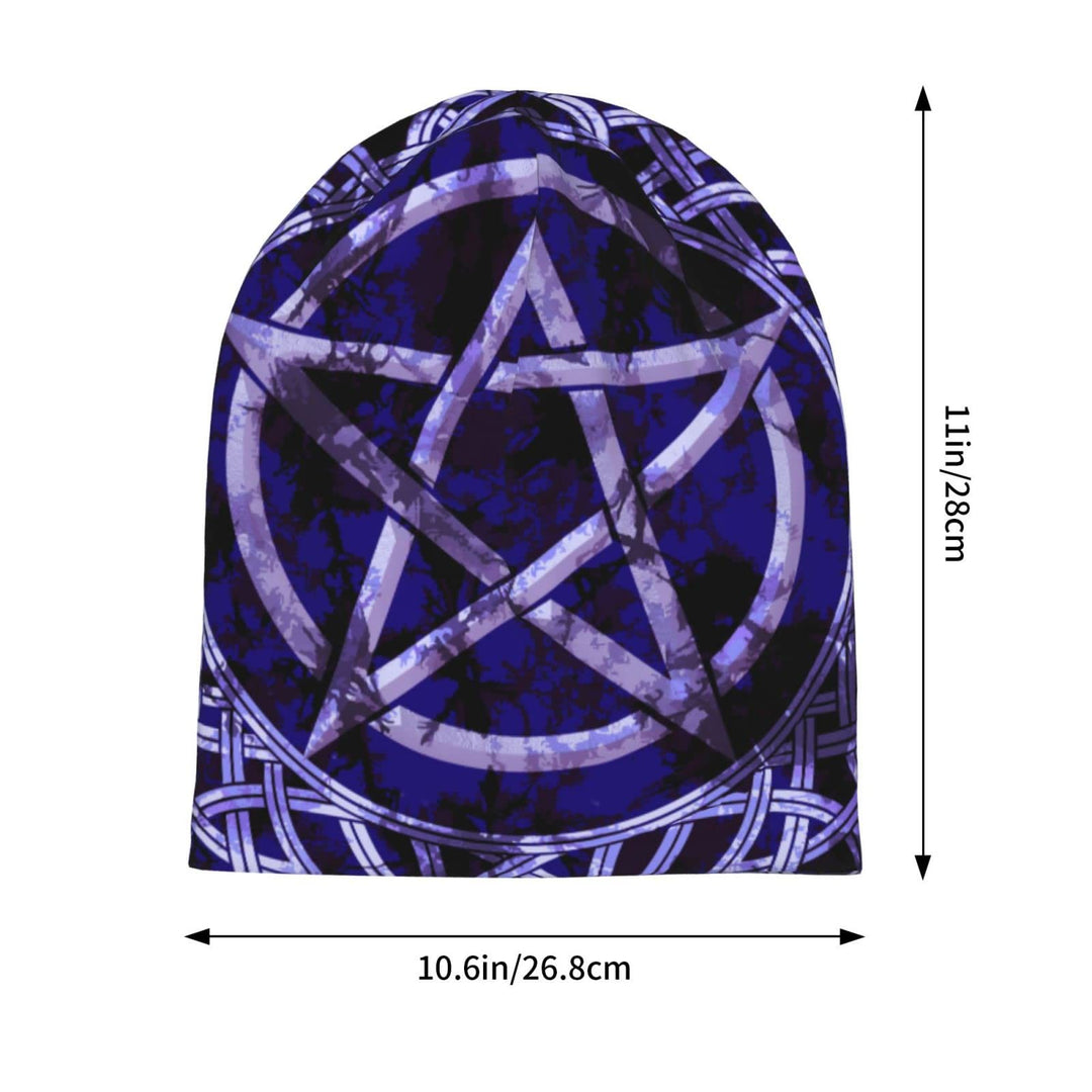 WorldNorse Celtic Knot Purple Pentagram Beanie - image 2