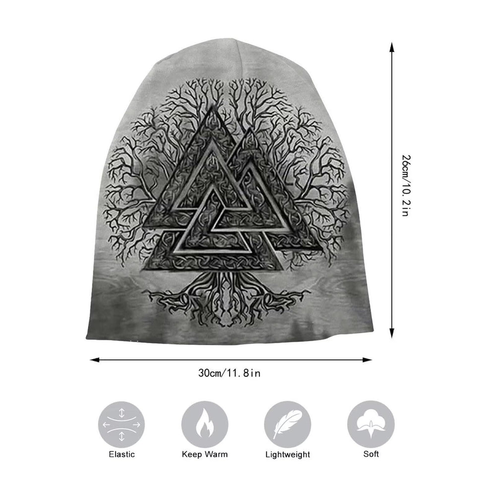 WorldNorse Valknut Yggdrasil Beanie - image 2