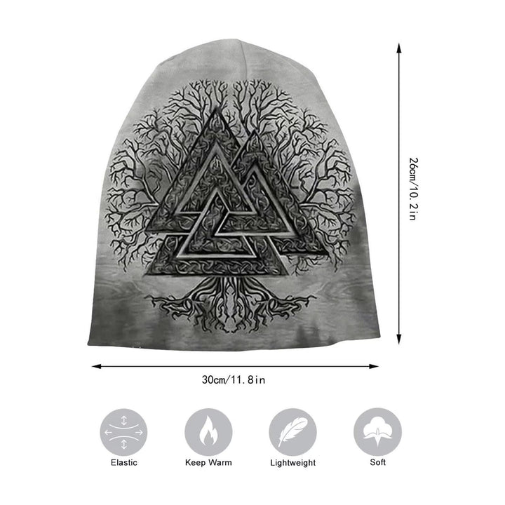 WorldNorse Valknut Yggdrasil Beanie - image 2
