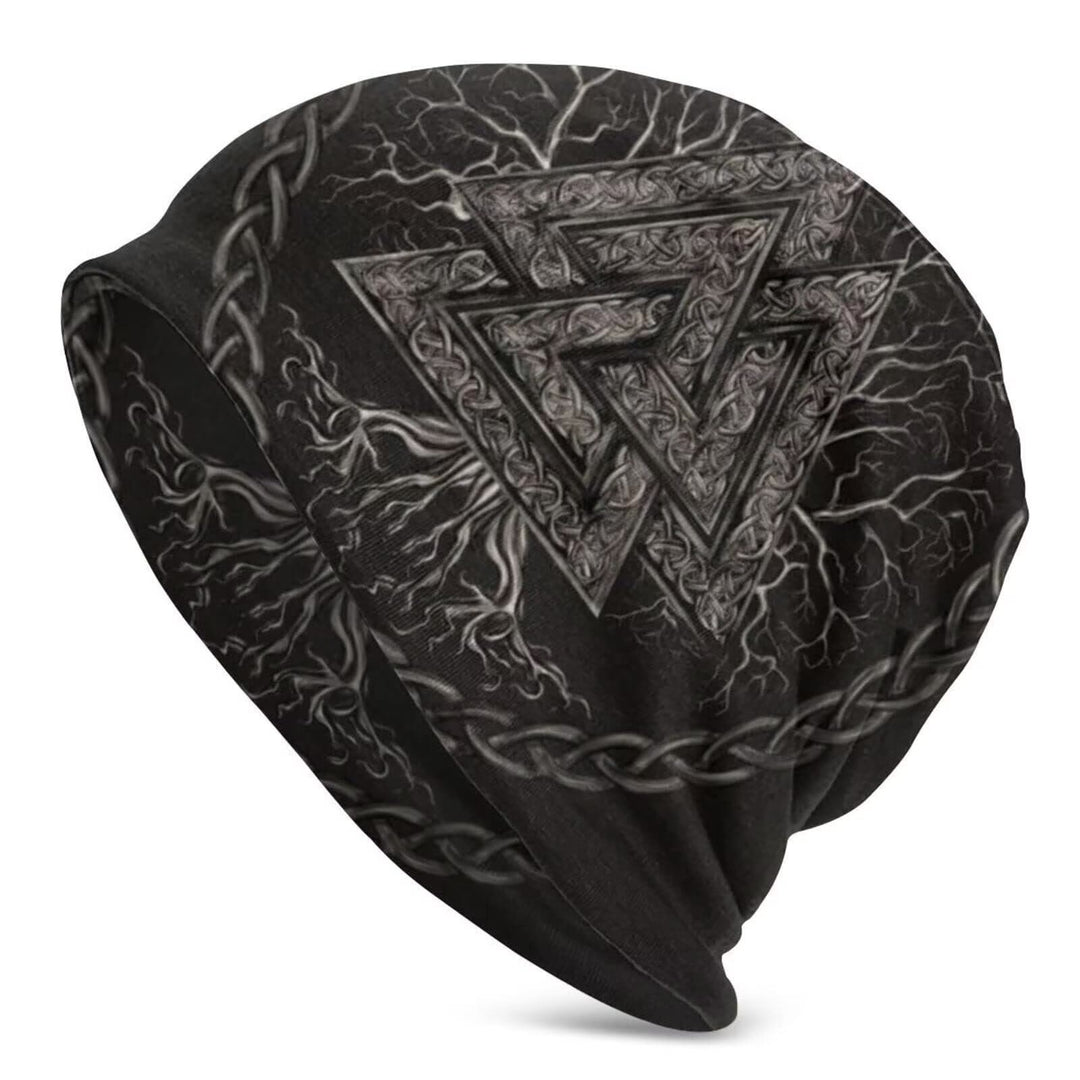 WorldNorse Tree Of Life Valknut Beanie - Valknut - image 0