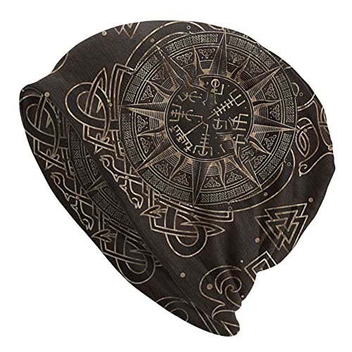 WorldNorse Vegvisir Celtic Knot Compass Beanie - Vegvisir - image 1