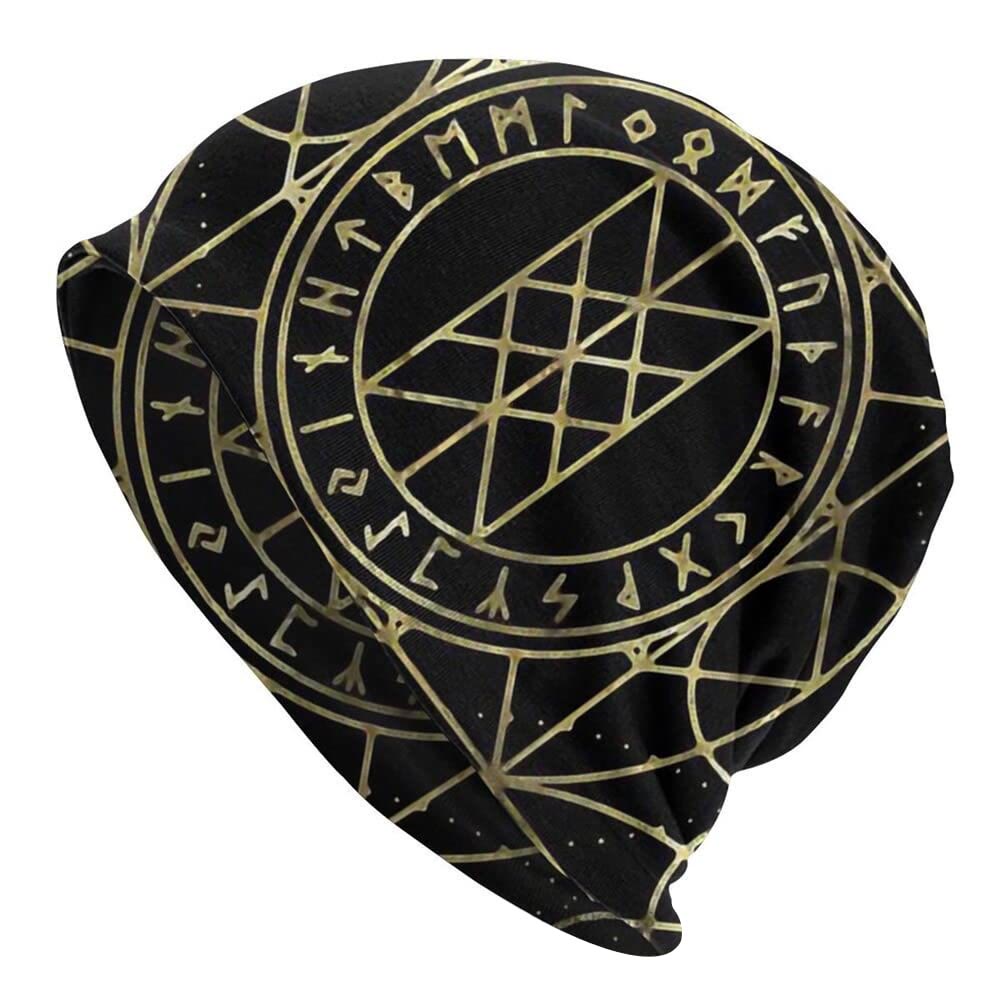 WorldNorse Rune Geometric Grid Beanie - RUNE - image 1