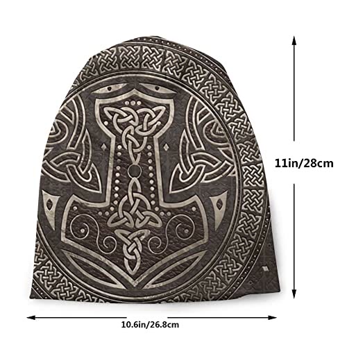 WorldNorse Thor's Hammer Celtic Knot Beanie - image 2