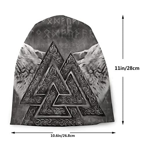 WorldNorse Valknut Fenrir Rune Beanie - image 2