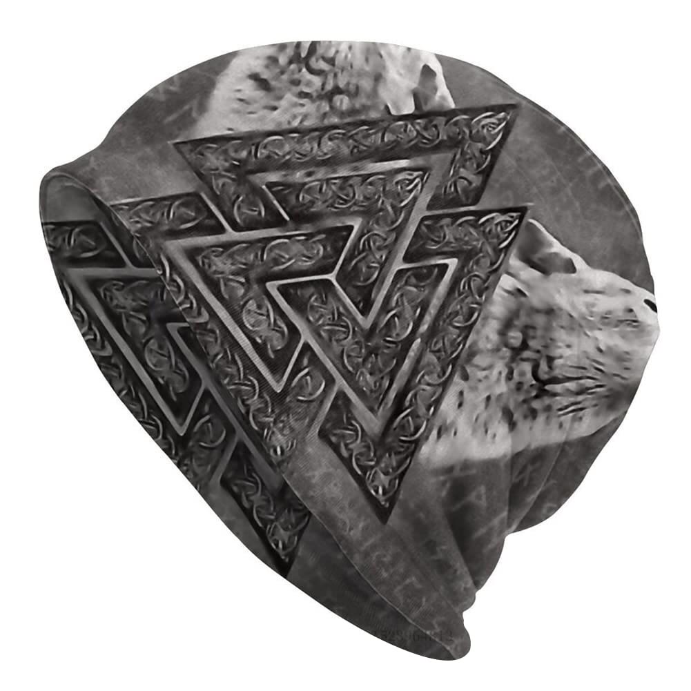 WorldNorse Valknut Fenrir Rune Beanie - Valknut - image 1