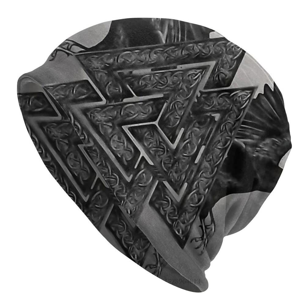 WorldNorse Valknut Raven Totem Beanie - Valknut - image 0