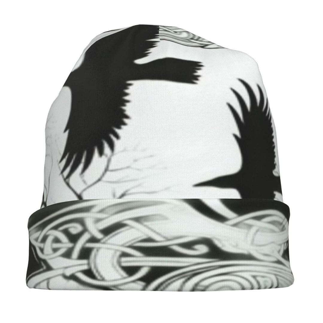 WorldNorse Viking Mythology Black Raven Beanie - image 3
