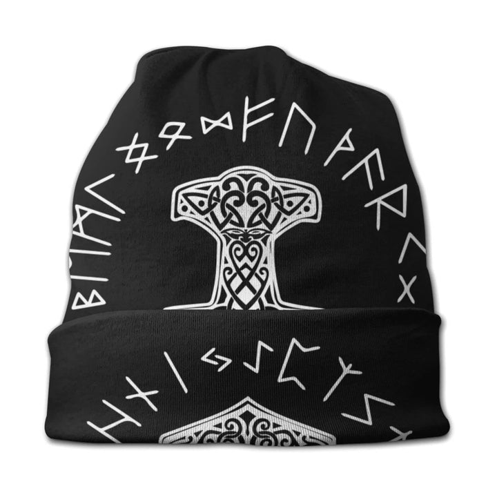 WorldNorse Thor's Hammer Rune Beanie - image 3
