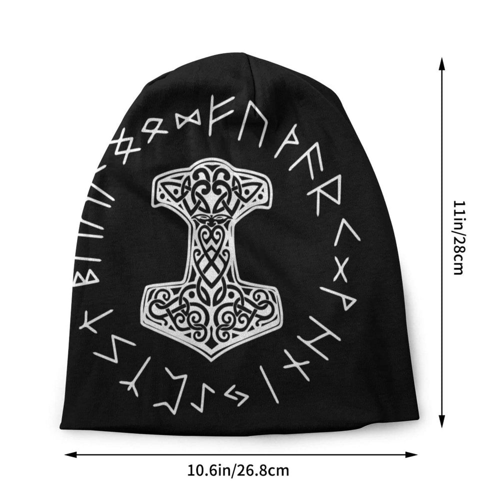 WorldNorse Thor's Hammer Rune Beanie - image 2