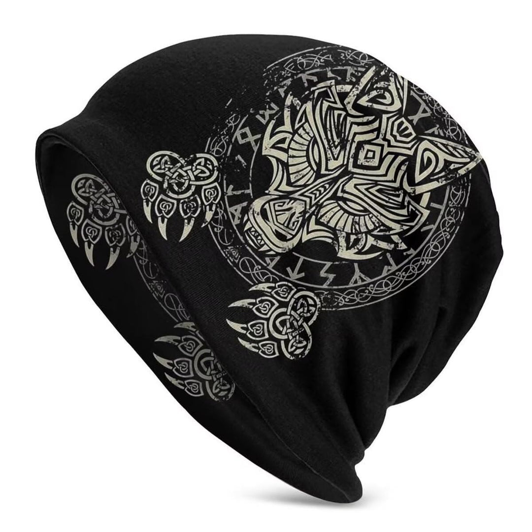 WorldNorse Viking Bear Wolf Beanie  - Wolves - image 1