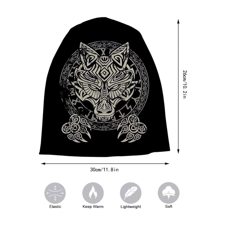 WorldNorse Viking Bear Wolf Beanie  - image 1