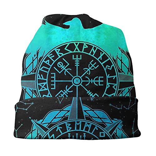 WorldNorse Compass Vegvisir Printed Beanie  - image 1