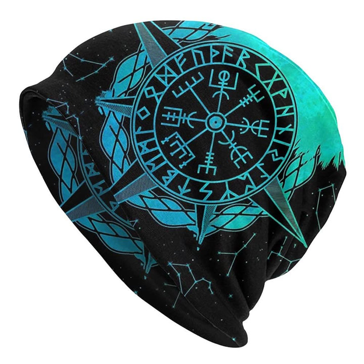 Worldnorse Compass Vegvisir Printed Beanie