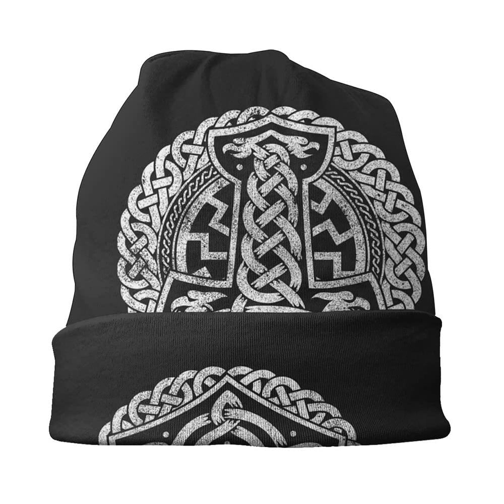 WorldNorse Viking Mjolnir Celtic Knot Beanie  - image 1