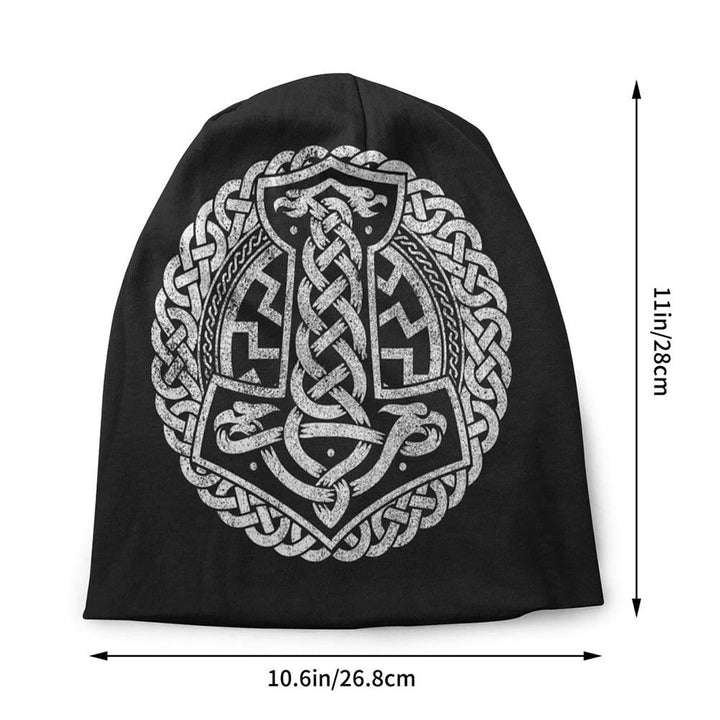 Worldnorse Viking Mjolnir Celtic Knot Beanie