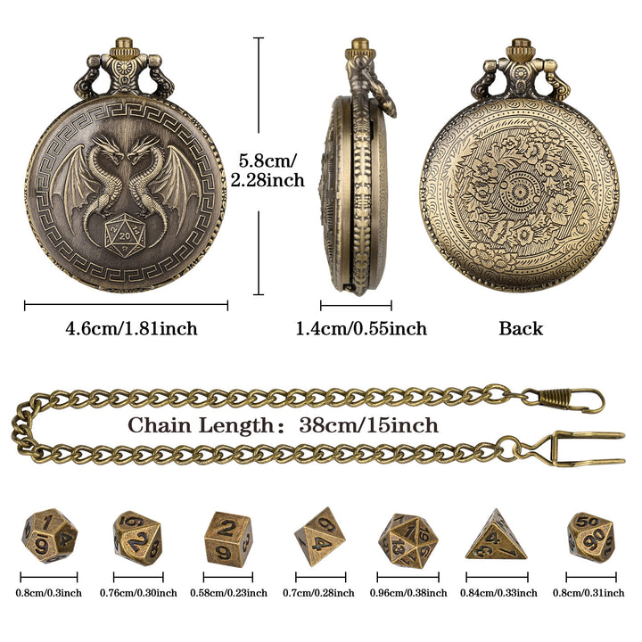 WorldNorse Double Dragon Polyhedral Dice Waist Chain - image 6