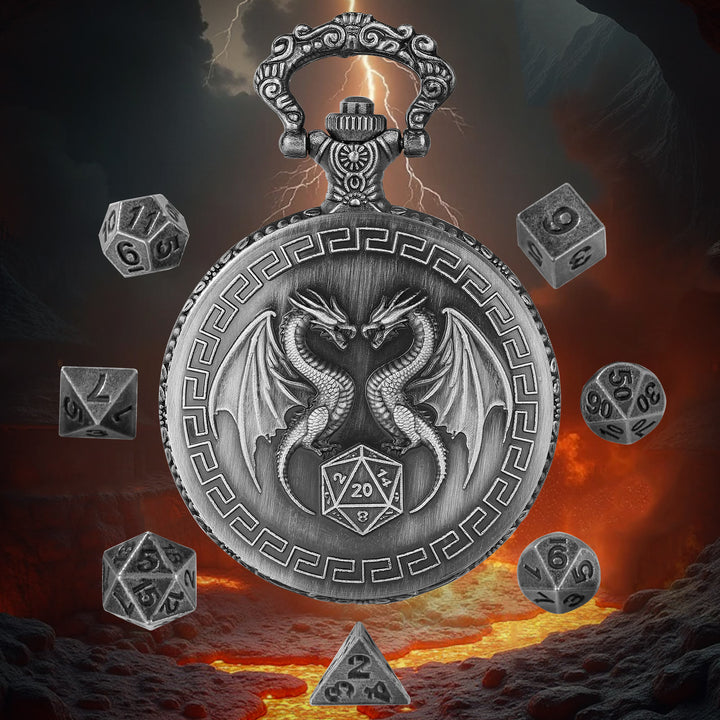 WorldNorse Double Dragon Polyhedral Dice Waist Chain - image 9