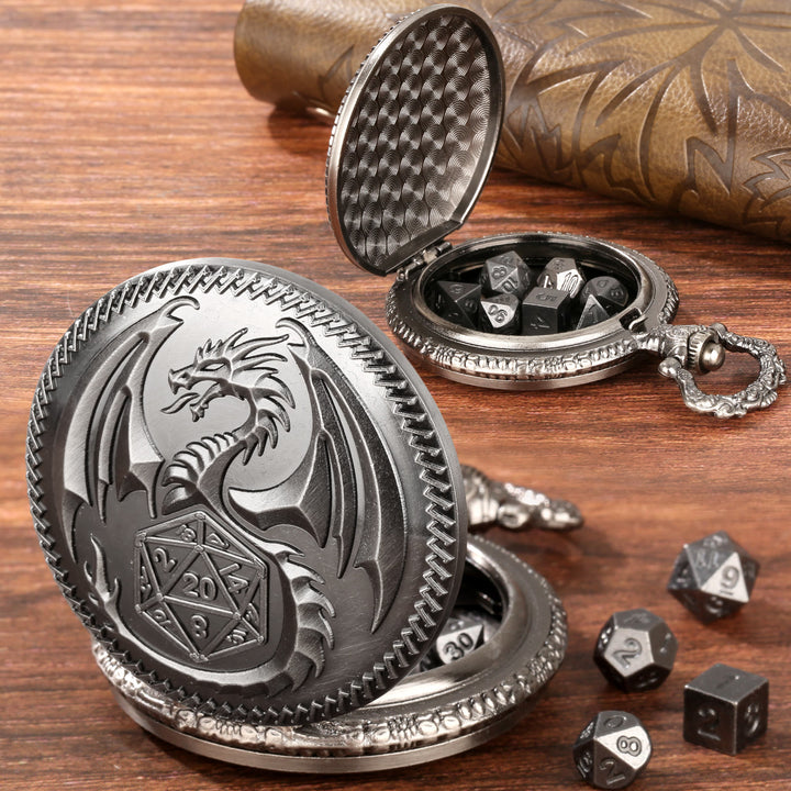 WorldNorse Steampunk Dragon Polyhedral Dice Waist Chain - image 8