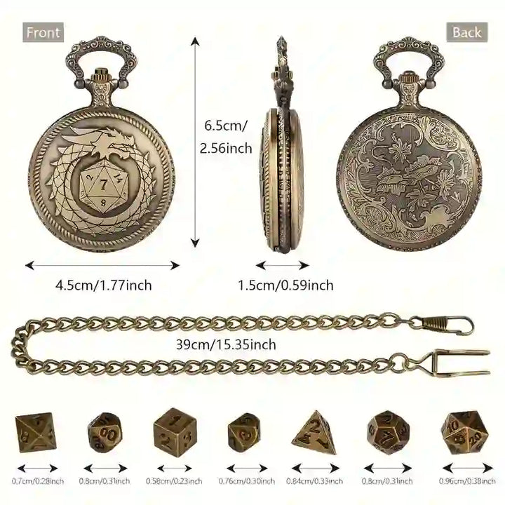 WorldNorse Bronze Dragon Mini Dice Waist Chain - image 7
