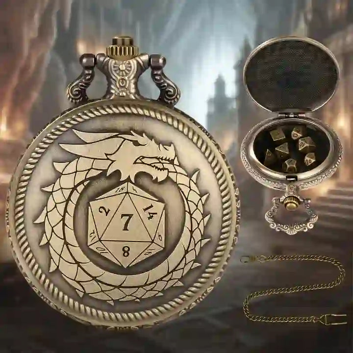 WorldNorse Bronze Dragon Mini Dice Waist Chain - image 2