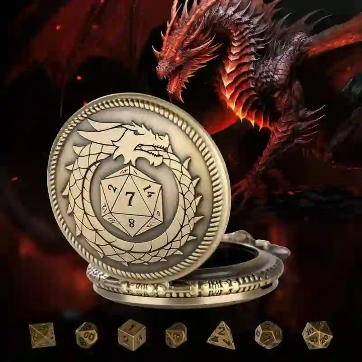 WorldNorse Bronze Dragon Mini Dice Waist Chain - image 3