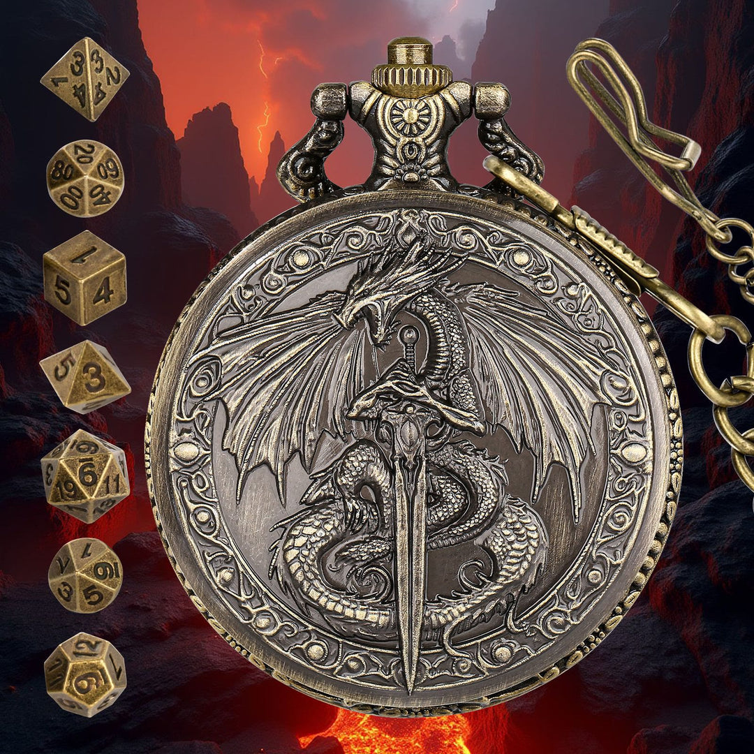 WorldNorse Sword Dragon Case Dice Waist Chain - image 1