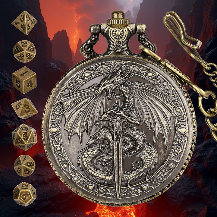 WorldNorse Sword Dragon Case Dice Waist Chain - image 1