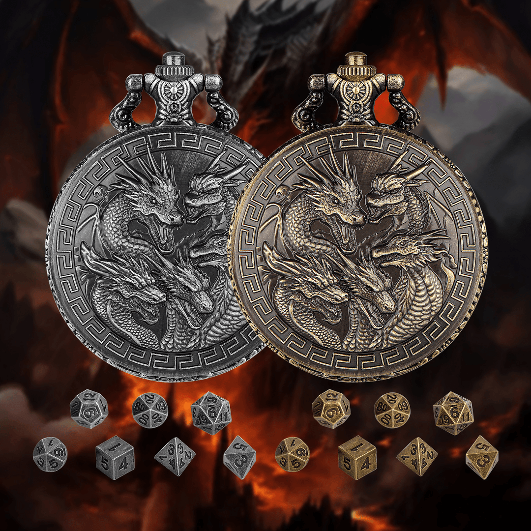 WorldNorse Viking Dragon Engraved Dice Waist Chain - image 0