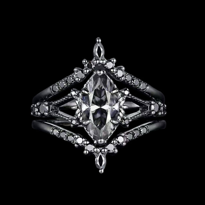 WorldNorse Shadow Light Queen Of Asgard Ring - UK Size V1/2（US 11） - image 0