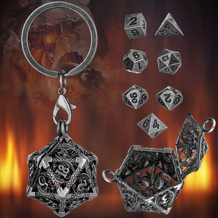 WorldNorse Twenty Sides Hollow Dice Necklace / Waist Chain / Keychain - image 7