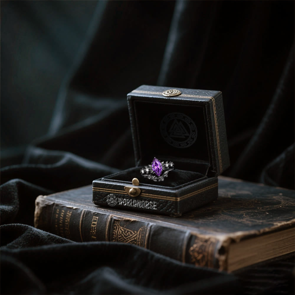 WorldNorse Mystwood Crown Amethyst North Ring - image 5