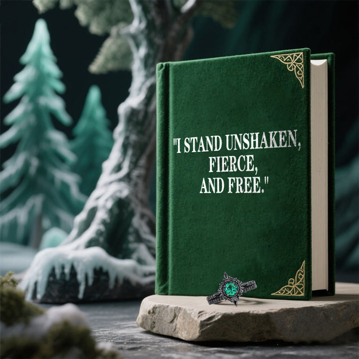 WorldNorse Emerald Norse Frost Ring - image 3