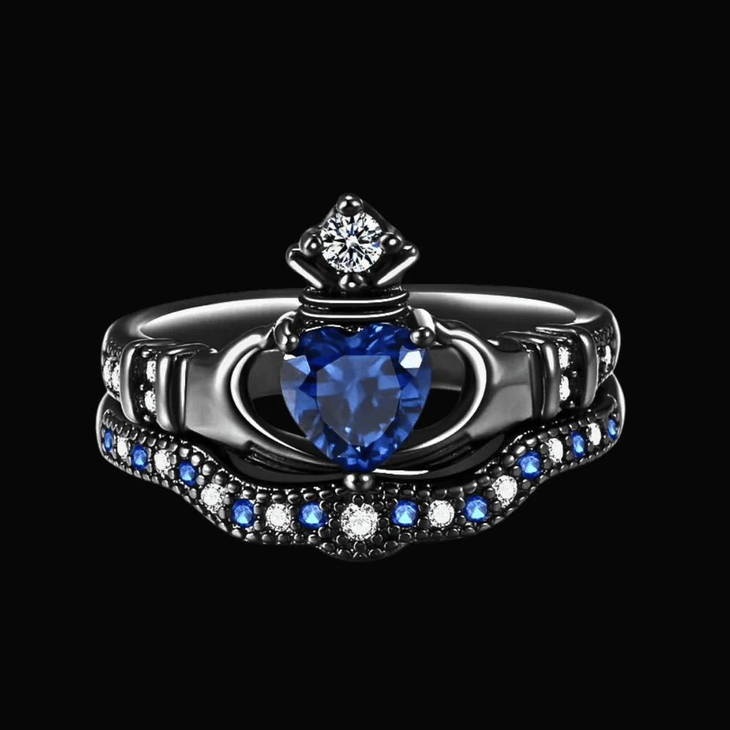 WorldNorse Crownbound Heart Ring - UK Size V1/2（US 11） - image 1