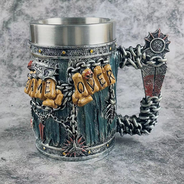 WorldNorse Gothic Game Over Beer Mug - Mug - image 0