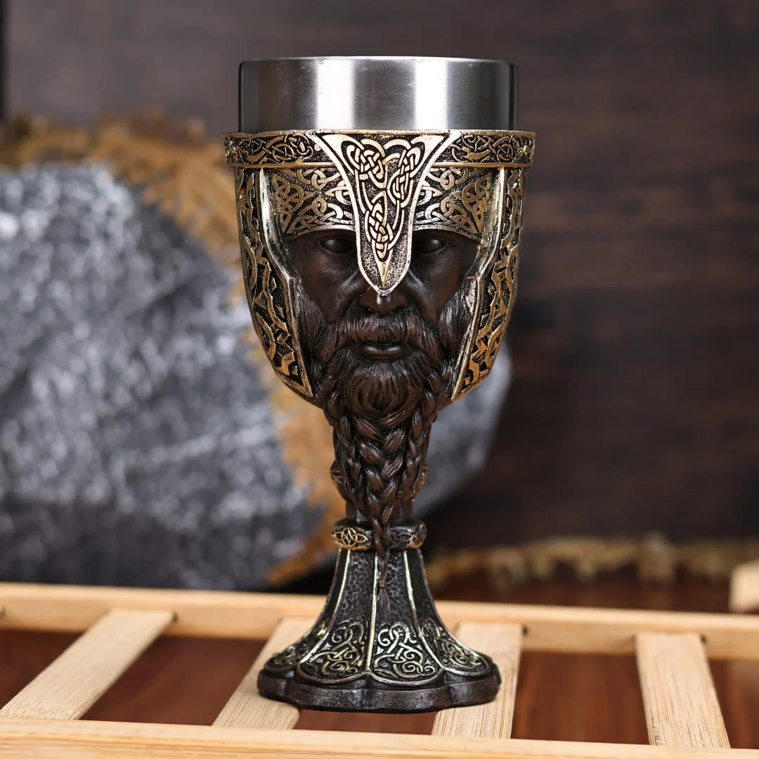 WorldNorse Viking Axe Warrior Wine Goblet - image 1