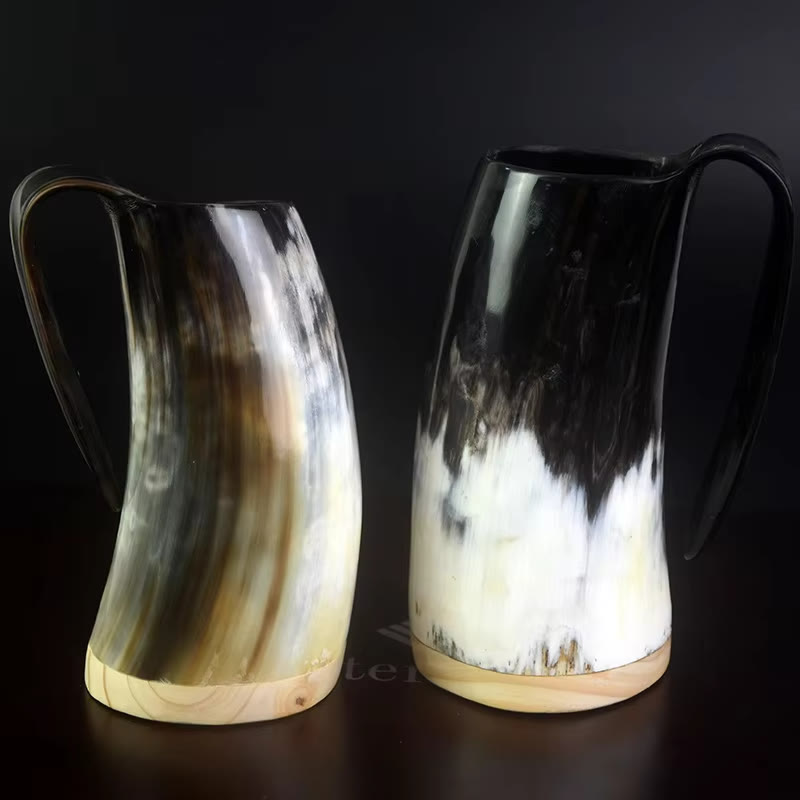 WorldNorse Viking Retro Natural Ox Horn Mug - image 0