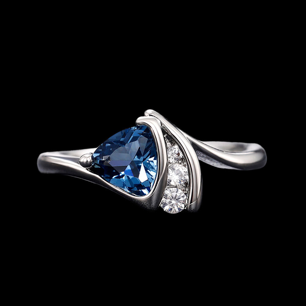 WorldNorse Northern Tide Sapphire Ring - UK Size T1/2（US 10） - image 0